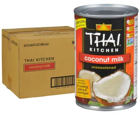 24-Pack 13.66oz Thai Kitchen Unsweetened Coconut Milk