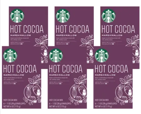 36-Count Starbucks Marshmallow Hot Cocoa Mix