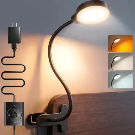 Glocusent 5W Clip on Light w/ 3-Modes