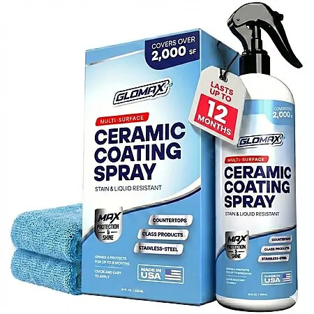 16-Oz GLOMAX Multi-Surface Ceramic Coating Spray Kit w/ 2 Microfiber Towels