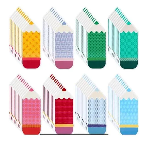 80 Count Back to School Name Tags for Classroom with Glue Point