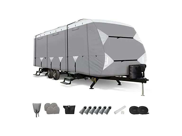 Leader Accessories Travel Trailer RV Cover Windproof