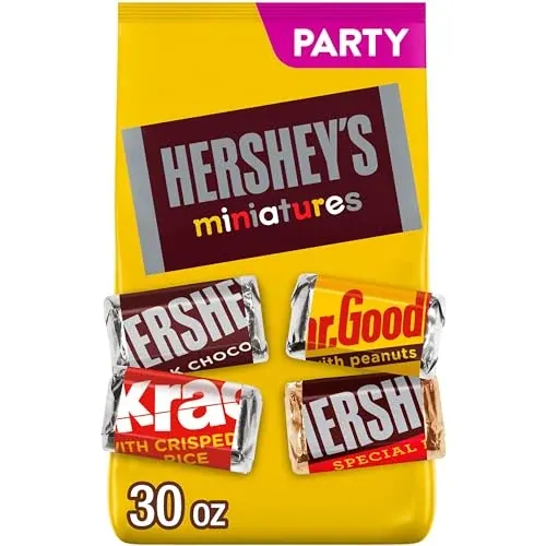 HERSHEY'S Miniatures Assorted Chocolate Candy 33.3 Oz
