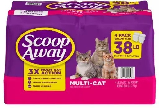 Scoop Away Multi-Cat Clumping Cat Litter Meadow Fresh Scent