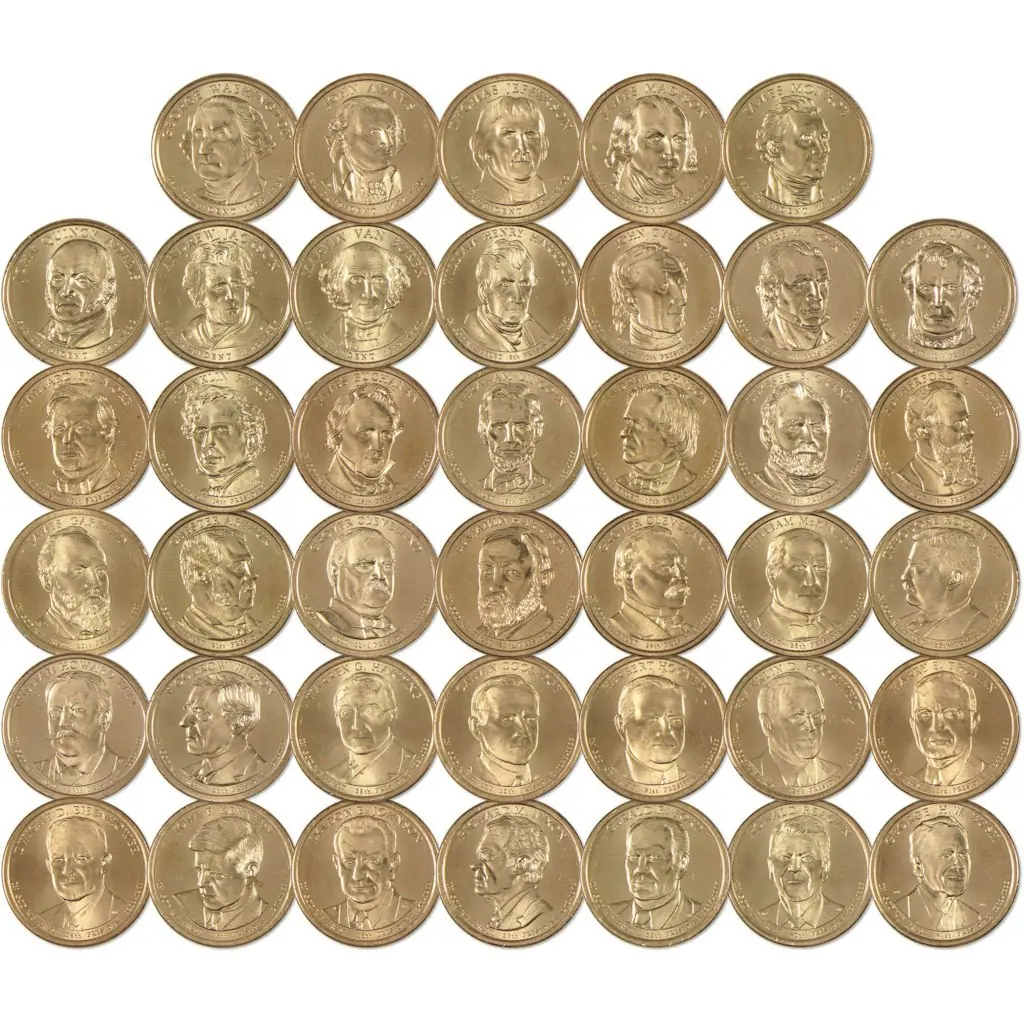 Presidential Dollar 40-Coin Complete Design Set Uncirculated