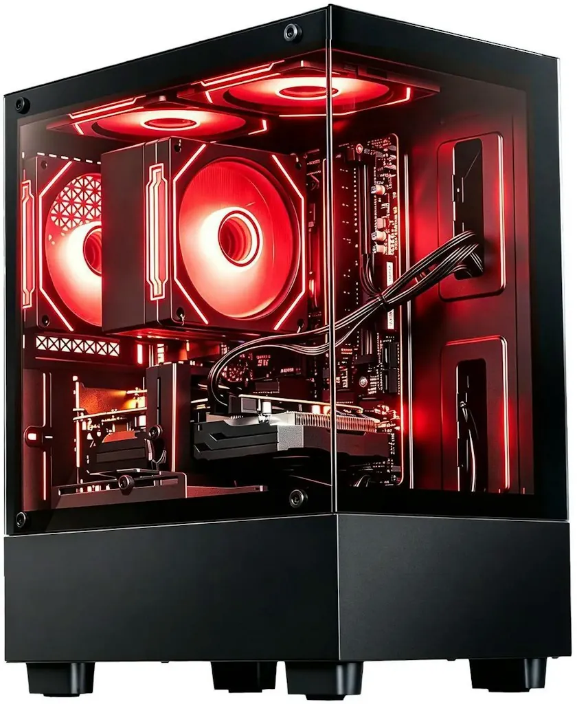 LXZ Ryzen 7 4700LE Radeon RX 580 Gaming Desktop PC