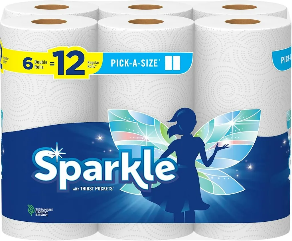Sparkle Pick-A-Size Double Roll Paper Towel 6-Pack