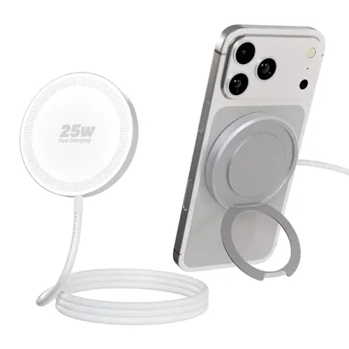 Magnetic Wireless iPhone Charger 25W with Kickstand