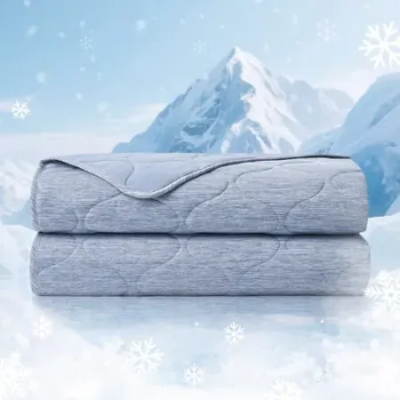Cozy Bliss 50" x 70" Cooling Q-Max>0.46 Dual-Sided Blanket