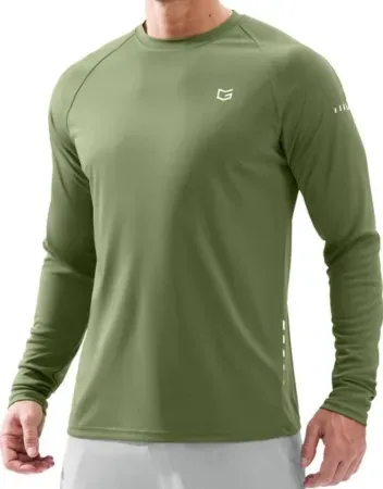G Gradual Men's UPF 50+ Long Sleeve Rash Guard Swim Shirt