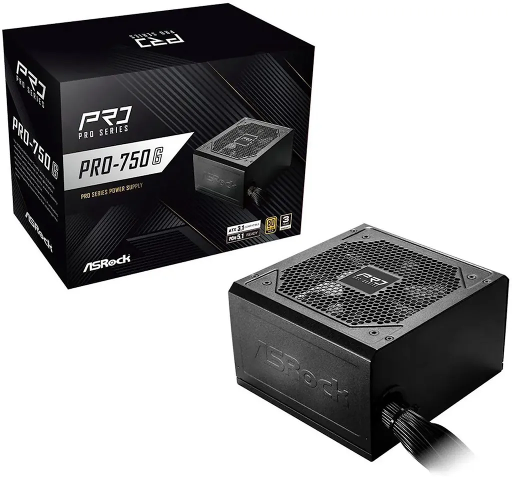 ASRock PRO Series PRO-750G 750W 80 PLUS GOLD Power Supply