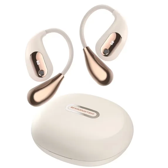 Monster Open Ear Bluetooth 5.4 Wireless Headphones with Type-C Charging