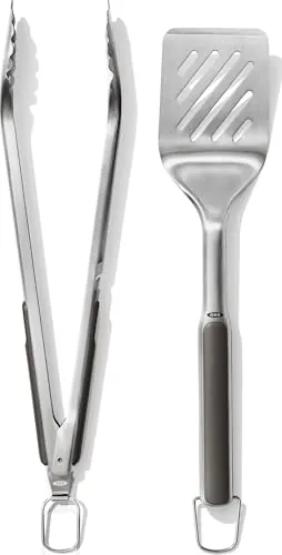 OXO Outdoor Grilling Turner and Tongs Set