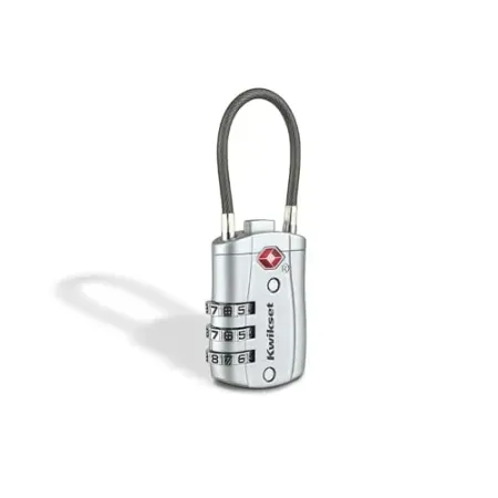 Kwikset TSA Approved Combination Luggage Lock with Cable