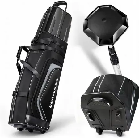 Goashpeaot Hard Case ABS Top & 1680D Ballistic Nylon Golf Club Bag w/ Wheels