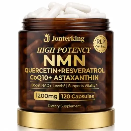 JonterKing 1,200mg NMN Supplement 120-Capsule Bottle