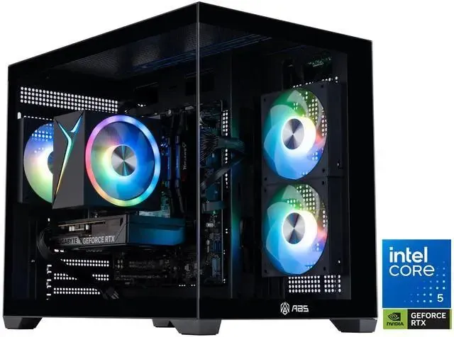 ABS Flux II Aqua Intel Core 5 120 Gaming Desktop PC w/ RTX 5060