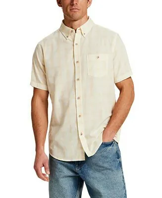 Weatherproof Vintage Men's Dobby Check 100% Cotton Shirt