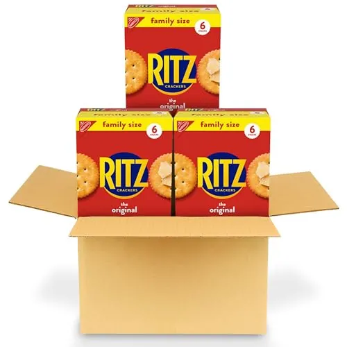 RITZ Original Crackers 6-Count Family Size Boxes 3-Pack