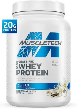 1.8lb MuscleTech Grass-Fed Whey Protein Powder
