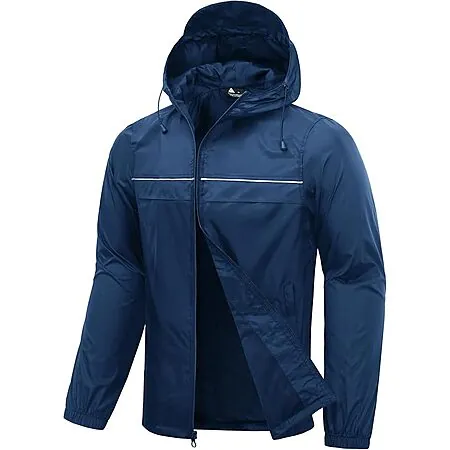 SWISSWELL Men's Rain Packable Lightweight Waterproof Hooded Jacket (various)