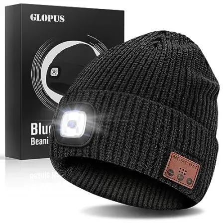 GLOPUS Bluetooth Beanie Hat with Light