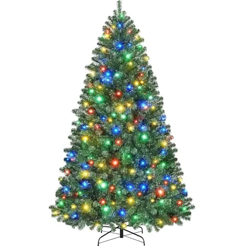 Yaheetech 6' Pre-Lit Artificial Christmas Tree