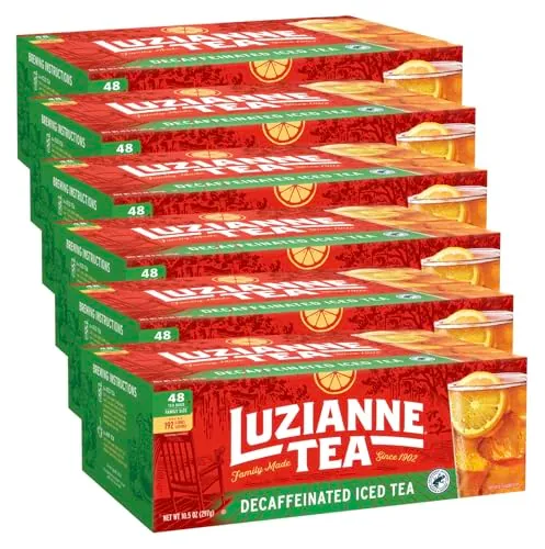 Luzianne Decaffeinated Iced Tea Bags 6-Pack 48-Count