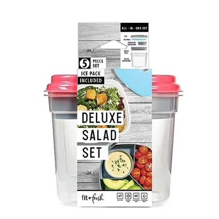 Fit & Fresh 4-Cup Salad Container w/ Ice Pack
