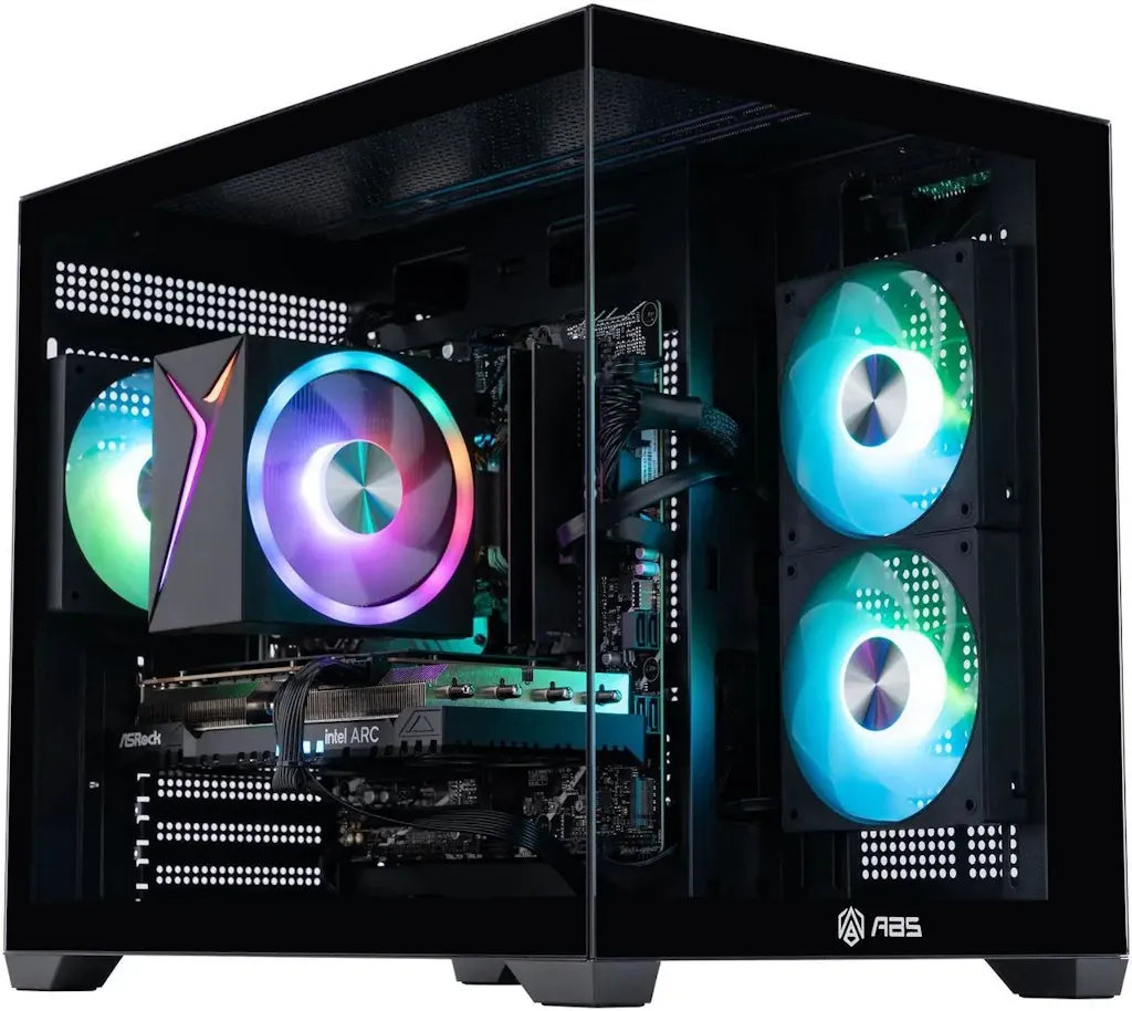 ABS Flux II Aqua Intel Core 5 120 Arc A750 Desktop PC