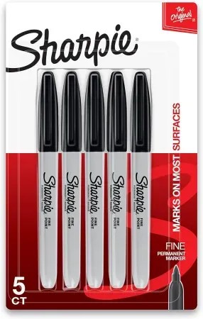 5-Count Sharpie Fine Point Permanent Markers