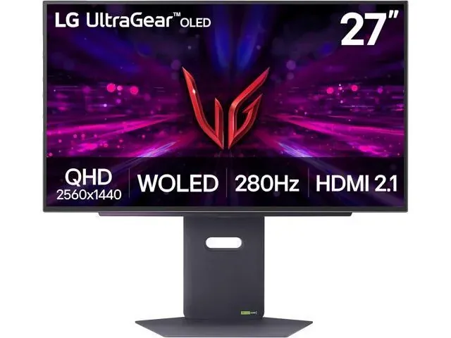 LG UltraGear 27 inch QHD 2K 1440P 280Hz with AMD FreeSync Premium Pro & G-Sync compatible 0.03ms HDR500 W-OLED