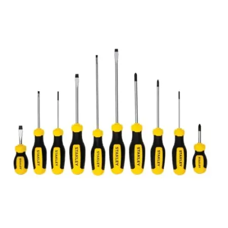10pc STANLEY Screwdriver Set (Cross-Tip & Slotted)