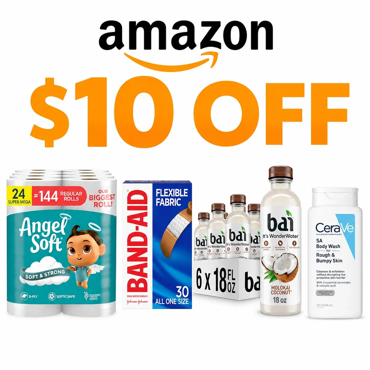 Amazon Beauty Supplies and Groceries $10 Off