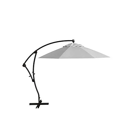 California Umbrella 9' Round Offset Cantilever Crank Lift Umbrella
