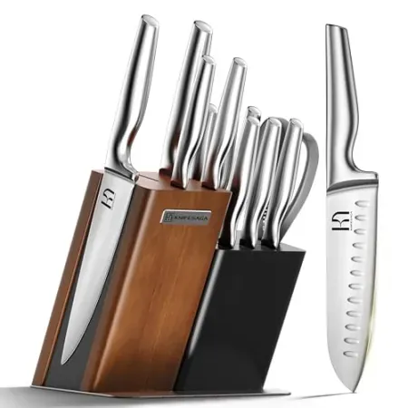 13-Piece KnifeSaga Kitchen Knife Block Set