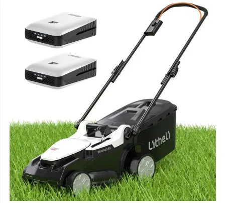 Litheli 16" 20V Brushless Lawn Mower w/ Two 4.0Ah Batteries