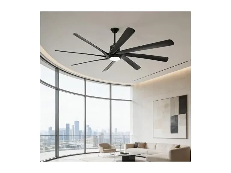 Parrot Uncle 100 Inch Ceiling Fan with Light and Remote