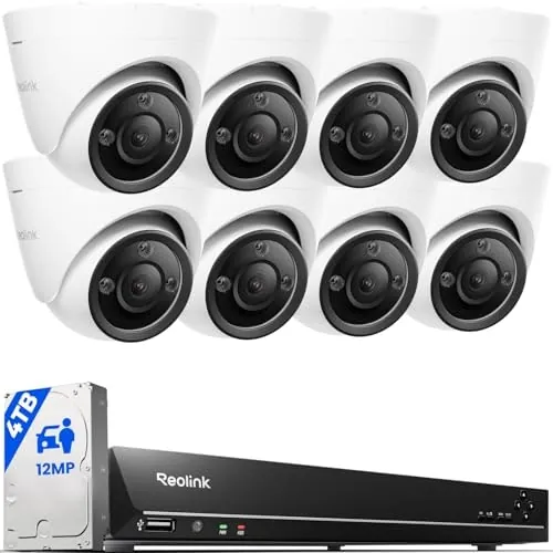 Reolink 16-Channel 12MP PoE Security Camera System with 4TB HDD
