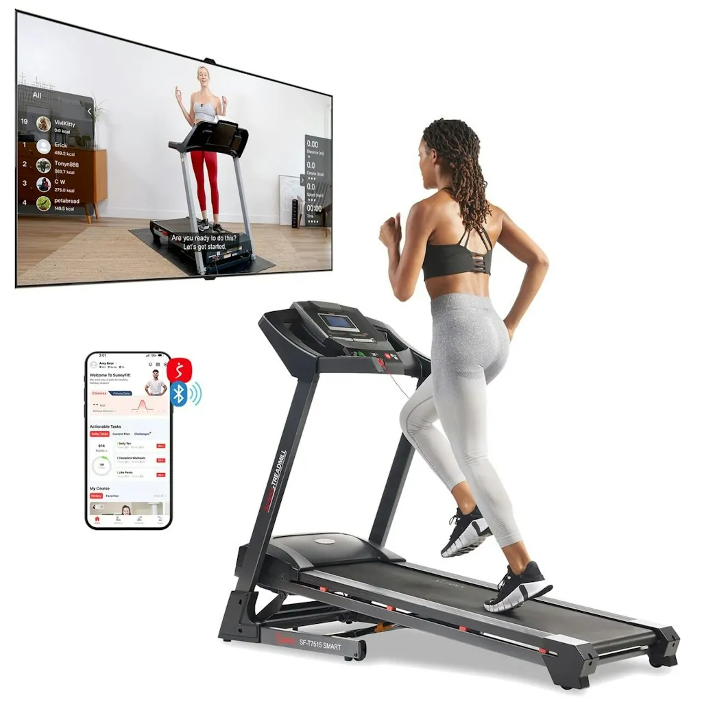 Sunny Health & Fitness Smart Wi-Fi Treadmill