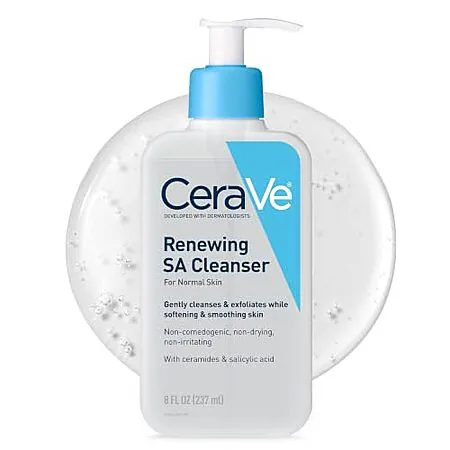 8-Oz CeraVe Renewing Cleanser Face Wash w/ Salicylic Acid & Essential Ceramides
