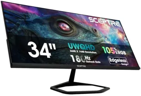 Sceptre Ultrawide 21:9 Quad HD 180Hz 34" Gaming LED Monitor