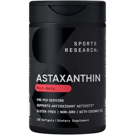 120-Count Sports Research Icelandic Astaxanthin 6mg Mini Gels w/ Coconut Oil
