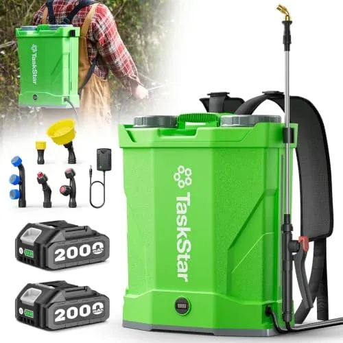 Taskstar Battery Powered Backpack Sprayer 4 Gallon