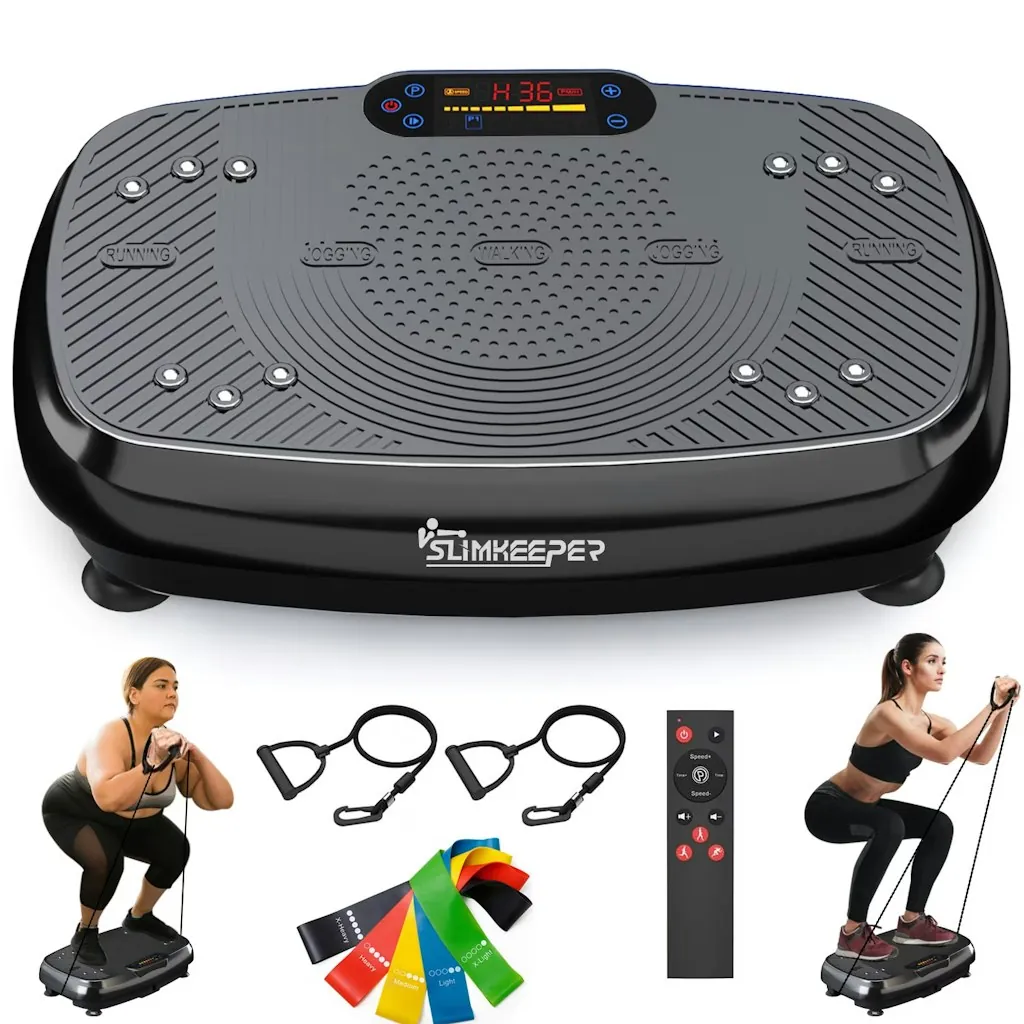 Slimkeeper Vibration Plate Exercise Machine for Home Fitness & Whole Body Workout