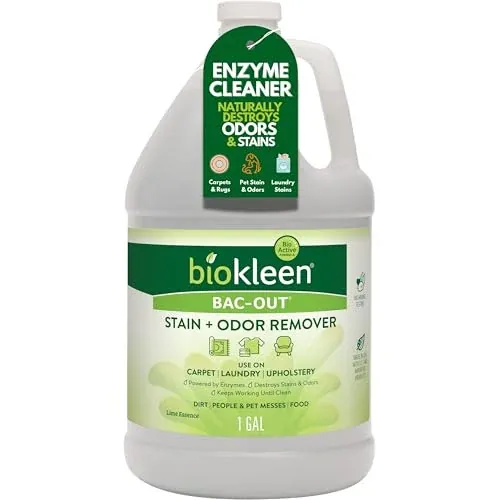 Biokleen Bac-Out Enzyme Cleaner and Stain & Odor Remover 128-Oz (Lime Scent)