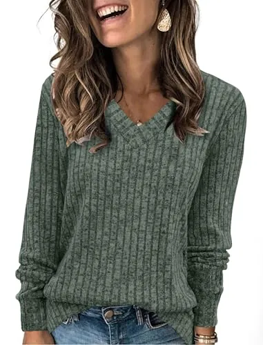 Sampeel V Neck Long Sleeve Shirts