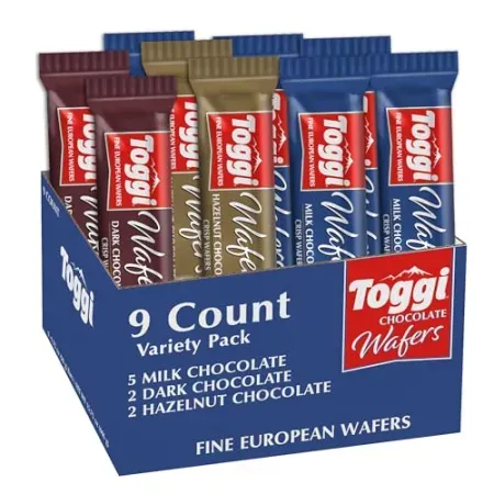 9-Pack TOGGI Fine European Chocolate Wafers (1.75oz)