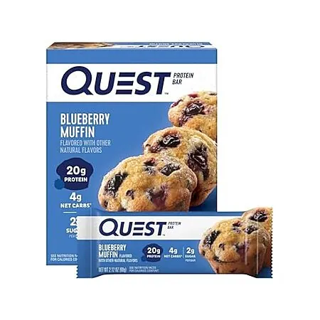 4-Pk 8.48-Oz Quest Nutrition Blueberry Muffin Protein Bars