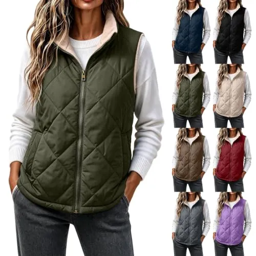 Fleece Padded Puffer Vest
